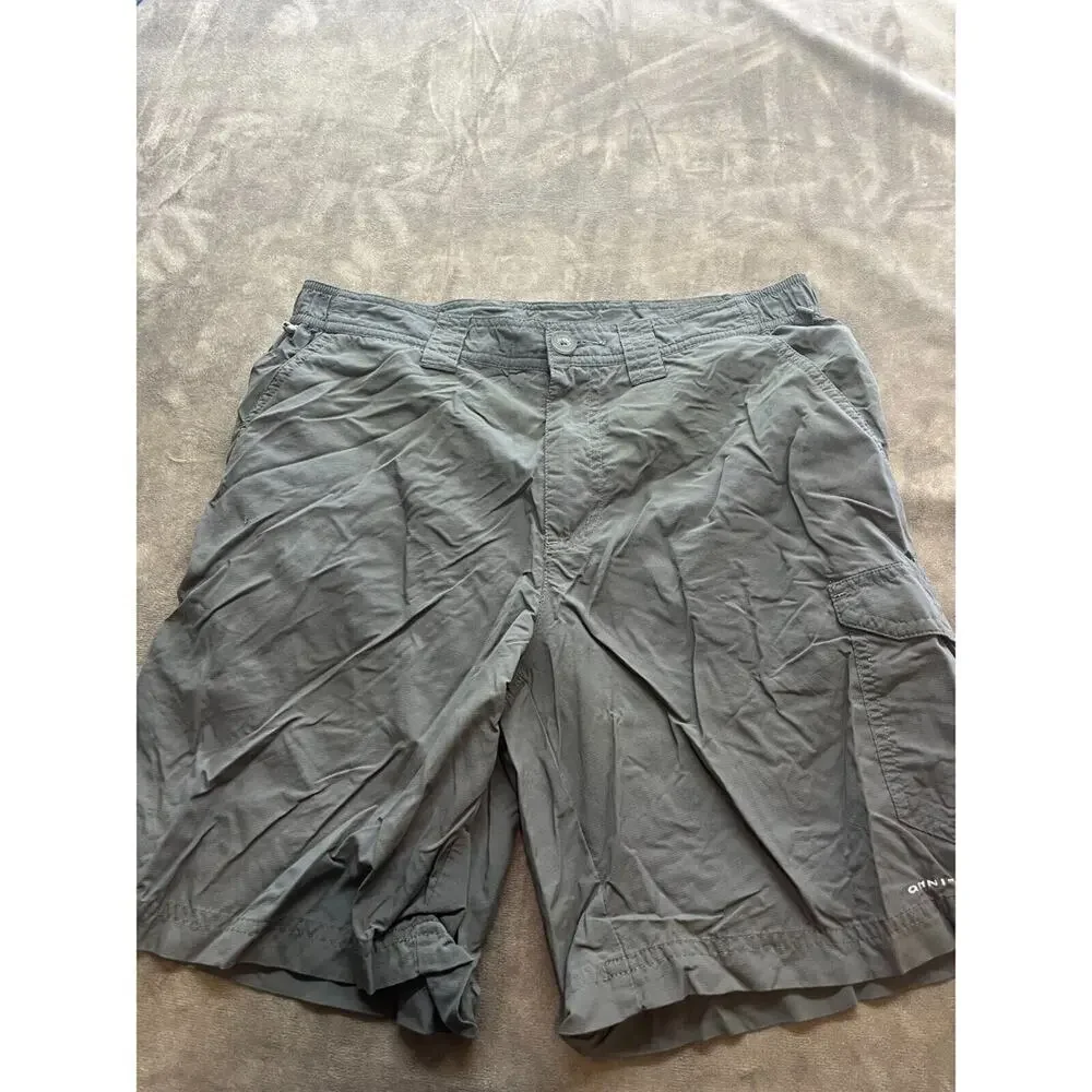 Columbia Cargo Shorts Men’s 30 x‎ 8 Omni Shade Hiking Shorts Grey